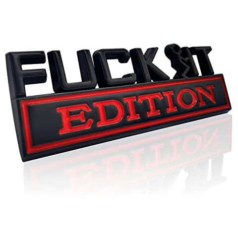 DWARFOO Fuck IT Edition Emblem Car Decal Cover