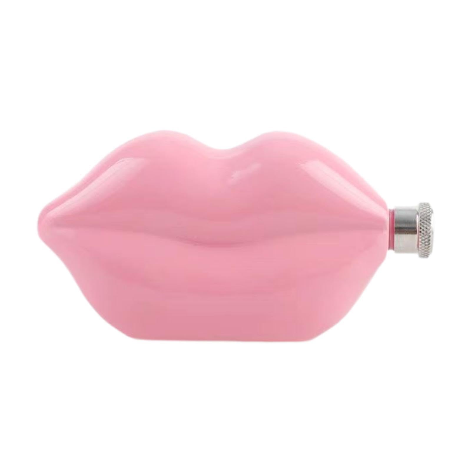 CALANDIS™ Lip Shaped Flask 5oz Flask Stainless Steel Flask for Outdoor BBQ Backpacking Pink | Canteens, Bottles & Flasks | Water Bottles & Hydration | & Hiking | Outdoor Sports-picture-18