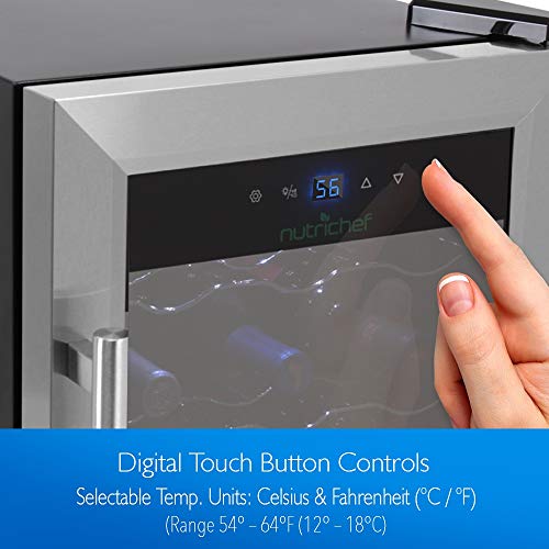 Nutrichef 18Bottle Wine Cooler With Handle [Extensive Review] In