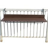 Mesa de bar plegable ajustable para exteriores, mesa auxiliar de metal para patio y balcón, para jardín, piscina, terraza, multifuncional que ahorra espacio, escritorio para café y laptop