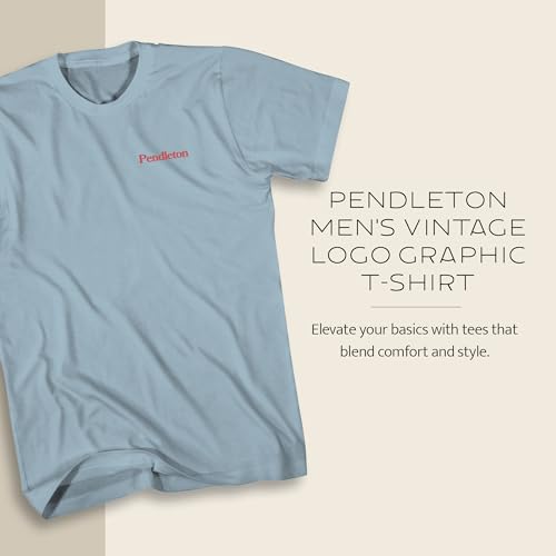 Image of Pendleton Men's Graphic T-Shirt, 100% Cotton Short Sleeve Tee, Soft Water-Based Print Casual Shirt, Crew Neck