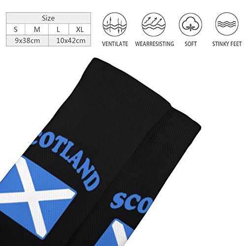 Flag of Scotland Men's Winter Socks Warm Calf Stocking for Cold Weather Outdoor Recreation2