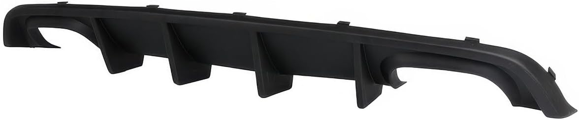 Custom Fit Rear Diffuser Compatible with 2012-2014 Dodge Charger SRT8, PP Rear Bumper Lip Splitter Spoiler Unpainted Matte Black