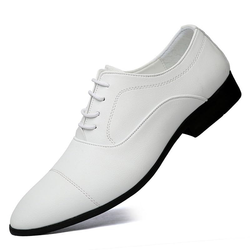 Mens Dress Shoes Casual Business Formal Oxford Dress Leather Comfortable Walk Office Loafers Flats Shoes for Men