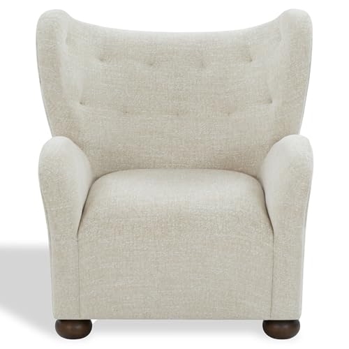Sillón clásico chenille color topo