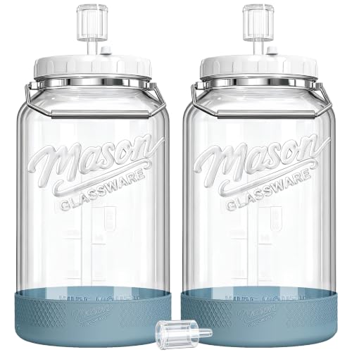 2 Pack 1.5‑Gallon Fermentation Jars with Airtight Lids
