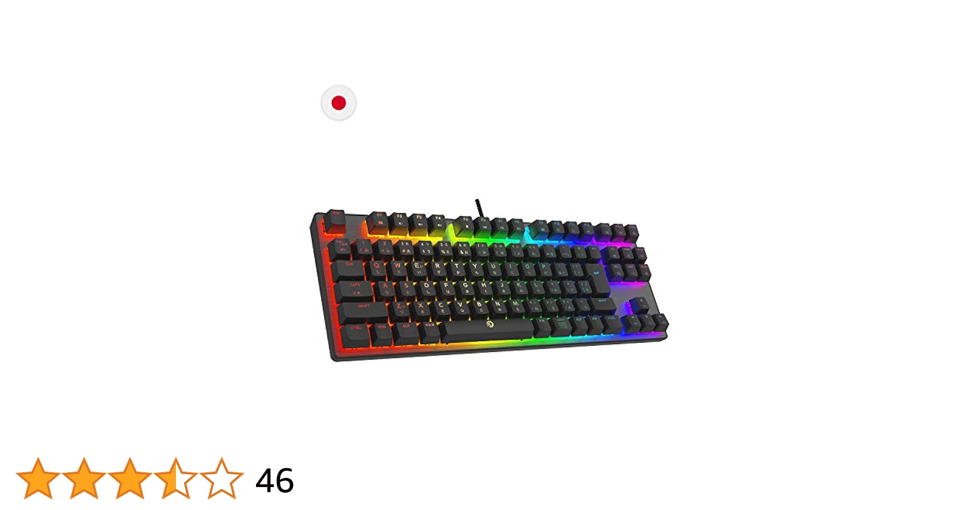 DREVO Tyrfing V2  日本語配列 赤軸 メカニカル キーボード Amazon | DREVO テンキーレス ゲーミングキーボード Tyrfing V2