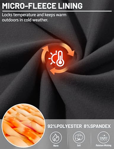 TACVASEN Mens Thermal Fleece Shirt Mock Turtle Neck Base Layer Long Sleeve Athletic Warm Undershirt Winter Running Tops3