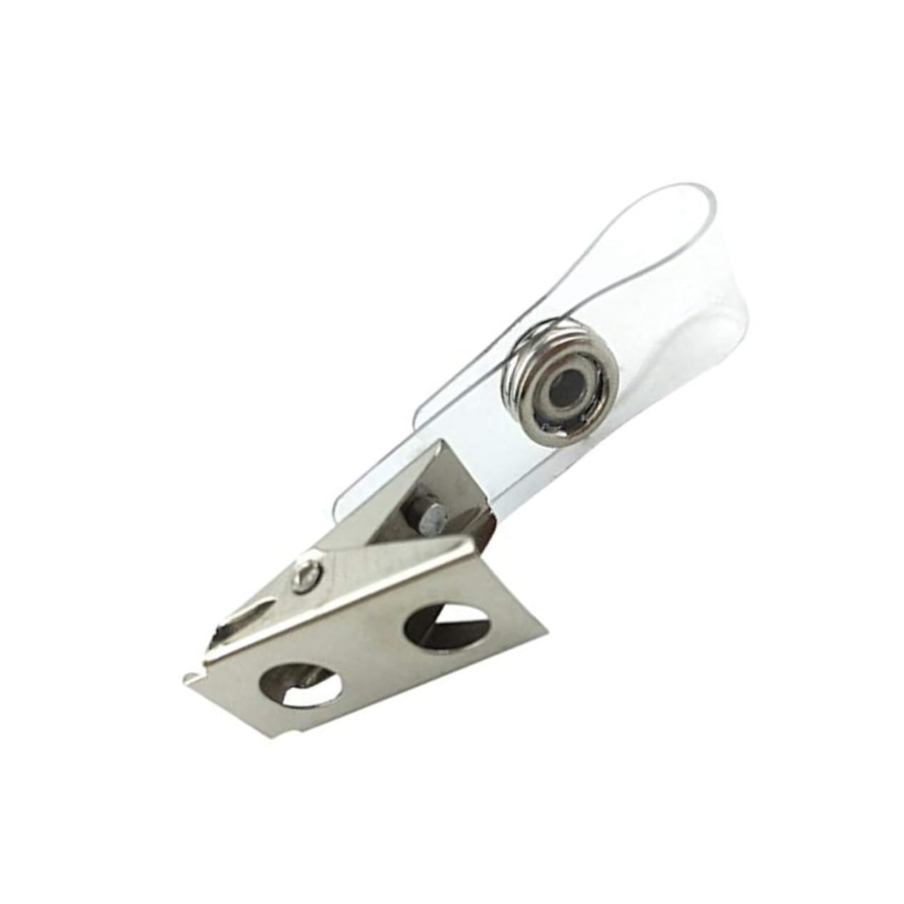 MAGICLULU Event 100pcs Name Badge Holder Clip Work Badge Holder Clip Badge Reels Clip Metal Id Badge Reel Badge Holders Clip Name Badge Reel Id Badge Clips Work Permit English Folder eVogues