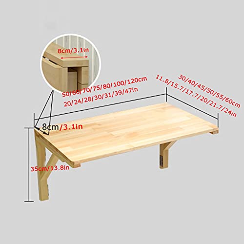 Table pliante murale en bois pour optimiser l'espace de votre bureau à la maison