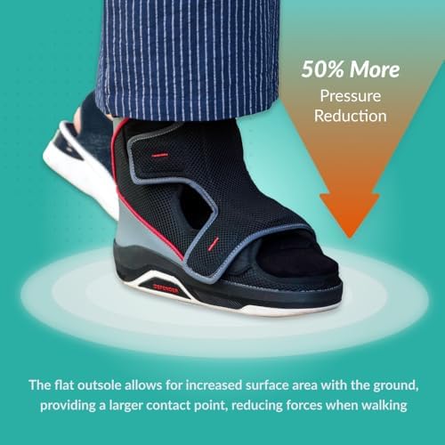 Image of Foot Defender Protective Boot for Foot Wounds Designed to Offload Pressure and Help Diabetic Foot Ulcers Heal Faster (Small)
