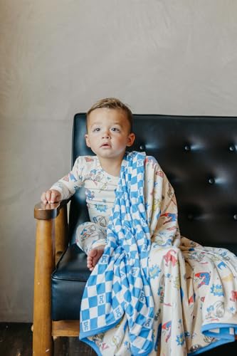 Image of Copper Pearl Jumbo 3-Layer Baby Blanket: Soft Baby Quilts for Boys and Girls | Breathable, Cozy, Toddler Blanket | Baby Quilt for Newborns | 46x46 Premium Polyester /Rayon | Justice League