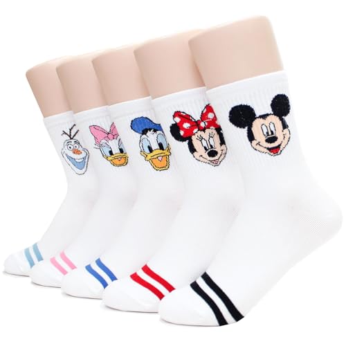 EVEISOCKS Animation Cartoon Movie Characters Collection Womens Original Socks (US Alpha One Size Regular Regular WD_04)