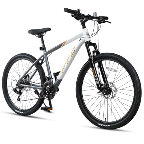Image of AVASTA Earth 26 27.5 Inch Mountain Bike MTB for Adult Man Women Male | Lightweight Aluminum Alloy Frame, Dual Disc Brakes, Switchable Front Suspension, 21-Speed Gear Shifter