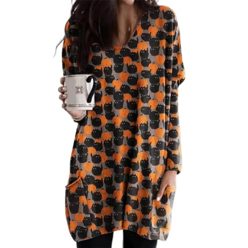 Vestido de mujer holgado para dormir sin pasar frio y disfrutar Halloween