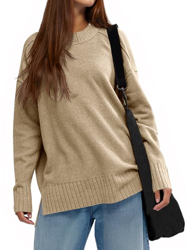 Cicy Bell Women's Oversized Sweater Crewneck Long Sleeve Knit Pullover — view 2