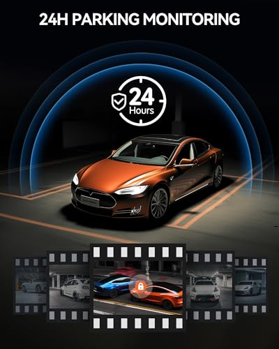 Image of WOLFBOX G840H 12 inch Touchscreen Mirror Dash Cam with WiFi, 2.5K Rear View Mirror Camera with 1080P Rear Camera, Mirror Dash Camera for Car Front and Rear, Parking Mode, WDR, Included 32GB Card and GPS