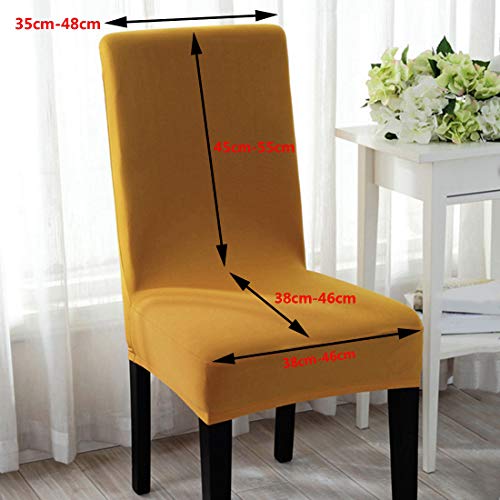Housse de chaise extensible pour masquer l'usure facilement lot de 6 - 3