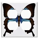 Blue Mountain Swallowtail Butterfly Outlet Cover Cover - Double Outlet
