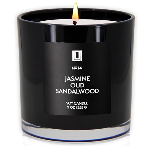 Lulu Candles | Jasmine, Oud & Sandalwood | Luxury Scented Soy Jar Candle | Hand Poured in The USA | Highly Scented & Long Lasting (9 Oz.) - Image 3