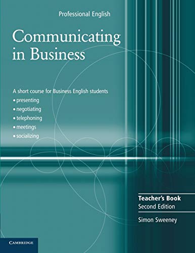 9780521549134 Communicating in Business: Teacher's Book