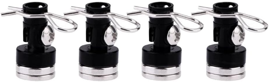 Weight 4pcs Metal Magnetic Invisible Body Post Mounts for 1/10 RC Car - Easy to Install RC Car Shell Column Body Kit - Perfect Upgrade for Touring Truck Rock Crawler E image 3