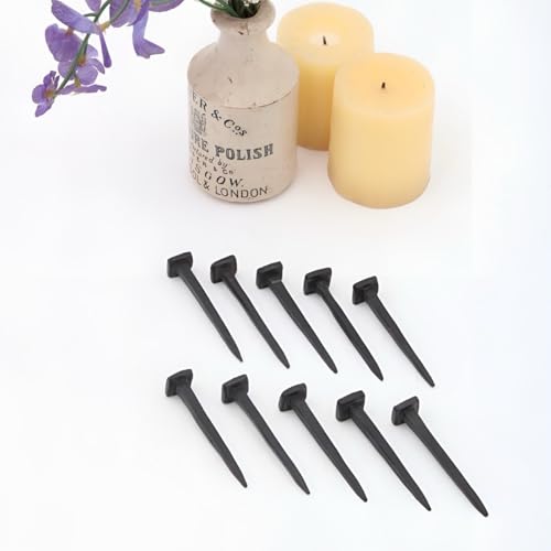 Set de 10 clavos de hierro forjado con cabeza cuadrada - 3 pulgadas miniatura 2