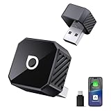 【公式】オットキャスト Ottocast Mini Pot USB-A 【A→C変換アダプター付属】ミニ CarPlay&Android Auto ワイヤレスアダプター 2025新型 カープレイ＆アンドロイドオート無線化 iPhone＆Androidスマホ用 純正有線CarPlay／Android Auto搭載車適合 ナビ 音楽 カーアクセサリー 接続簡単 【技適取得済み品】（ブラック）