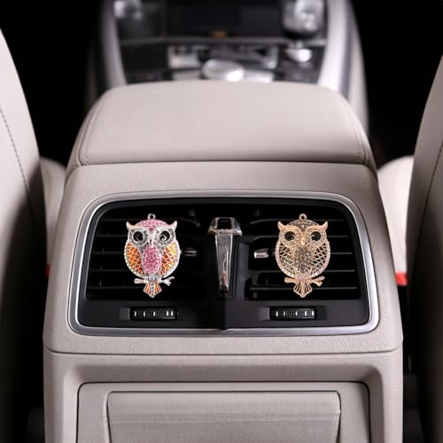 Image of 5 PCS owl Car Decor, Cute AnimalThemed Air Freshener Vent ClipsCar Accessories Decoration for ，Reusable Essential Oil Diffuser, Universal for Most Cars (owl)