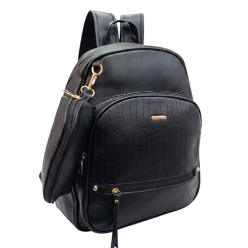 Mochila Bolsa de Costas Premium Espaçosa Acompanha Necessaire Escolar Trabalho Faculdade Preto