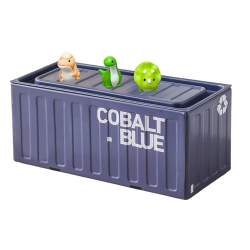 Generisch Caja de herramientas de metal, portátil, multifuncional, antioxidante, decoración de metal para el hogar, recipiente de metal con tapa, para adolescentes, niñas, viajes, interior y exterior