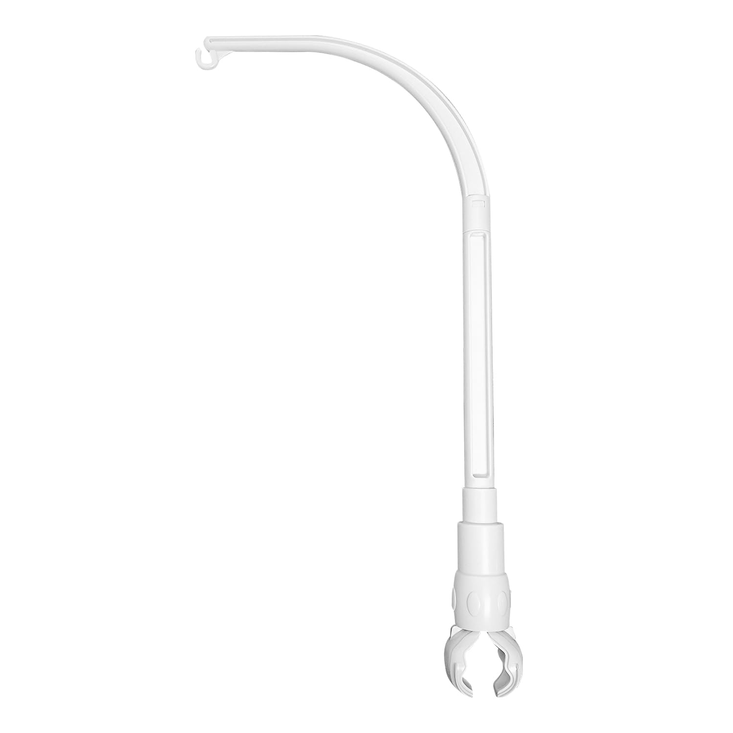 Gancio per Culla e Lettino - Supporto Flessibile e Rimovibile per Decorazione Cameretta Bambini - Plastica (Bianco)
