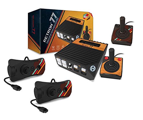 Hyperkin Retron 77 Atari 2600 HD Gaming Console with 2x Atari 2600 Premium Controllers + 2x Gamepad w/ Paddle Dial Controllers Bundle