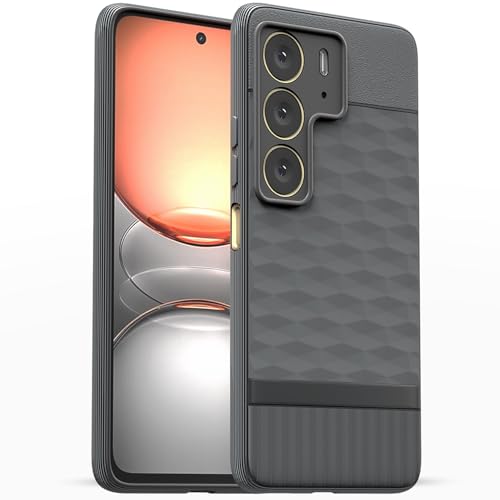 Image of Outlouders Bumper Case for Realme C75 | Full Camera Protection | TPU Soft Flexible Shockproof Back Cover (Grey)