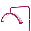 Bling Half Moon Lash Light | Dimmable LED Diamond Esthetician Light for Eyelash Techs - LED Floor Lash Lamp with Adjustable Height, Touch Control & Stable Base | Warm & Cool Tones | Hot Pink