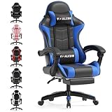 Vfalcon XTREME Gaming Chair – Ergonomic Reclining Chair with Footrest, 360° Swivel, Height Adjustable (Blue)