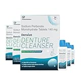 Densive Denture Cleaning Tablets and Denture Adhesive Powder Combo Pack of 6 (Pack of 3 x 30 Tablets and 3 Pack of Powder) | Denture Kit, Denture Cleaner, Denture Adhesive