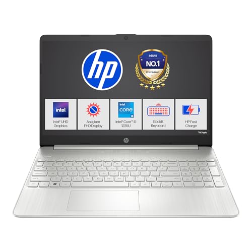 Image of HP 15s, 12th Gen Intel Core i5-1235U Laptop (8GB DDR4, 512GB SSD) Anti-Glare, 15.6 inch /39.6cm, FHD, Win 11, MS Office 21, Silver, 1.69kg, Intel UHD Graphics, Backlit KB, HD Camera, fq5329tu /FY5008TU