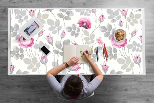 L'espace de travail idéal à la maison avec notre sous-main en vinyle imperméable