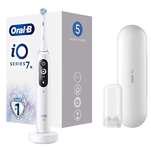 Oral-B iO 7n, Brosse à Dents Électrique Rechargeable, Souple pour