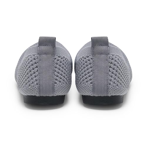 Image of Alexis Leroy Women's Loafer Mesh-Breathable Walking Shoes Slip On Casual Elastic Knit Lightweight Dressy Ballet Shoes