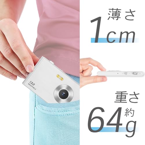 FaCLOSS スリムカメラ 1300万画素 5K対応