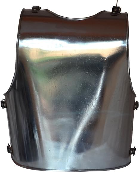 Medieval Steel Chest Armor Cuirass – Handcrafted Polished Steel Breastplate for LARP, Renaissance Faire & Costume.
