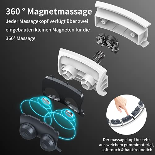 Foto von Smart Hula Hoop, Smart Hula Hoop Reifen Erwachsene Smart Fitness Reifen, mit Zählen und Massagenoppen 16 Verstellbare Fitness Hoola Hoop, für Erwachsene Kinder und Anfänger Abnehmen Smart Hoop