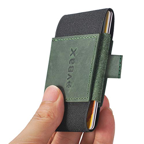 Image of Minimalist Slim Wallet Credit Card Holders - Elastic Small Front Pocket Wallet For Men Women