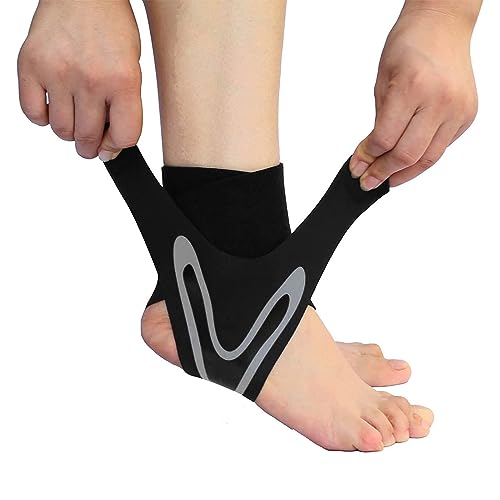 GHEART Chevillière, Chevillère Réglable, Chevillère à Sangle, Chevillere Entorse, pour la Fasciite Plantaire et Le Soutien du Pied, pour Les Hommes et Les Femmes, Pied Gauche(XL44-46)