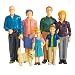 Excellerations Educational Multicultural Pretend Play Figurine Family Caucasian Dolls Set of 7 (Item # PPEXCA)
