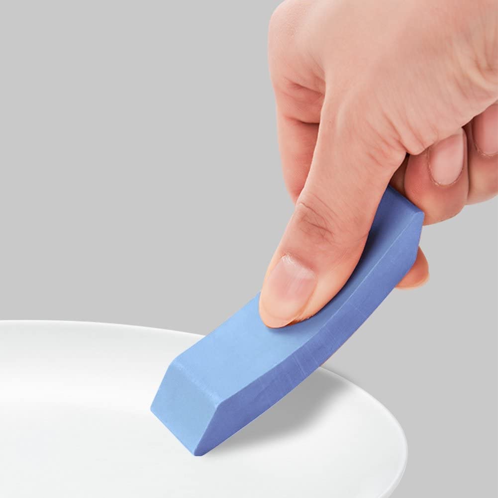 Kolorful Stainless Steel Decontamination Artifact Eraser, Limescale Eraser Rust Remover for Kitchen Home,Magic Stainless Steel Stain Remover Eraser,Rubber Cleaning Eraser for Kitchen & Bedroom (1) 1