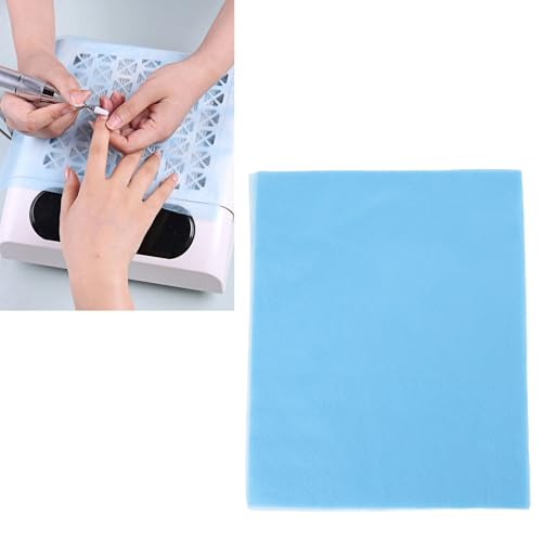 100 Blatt Nagelstaubsammler-Filterpapier, Nageltechnik-Filterpad-Ersatz für Nageltechniker, Vliesstoff Staubsammler, Nagelzubehör (BLUE)