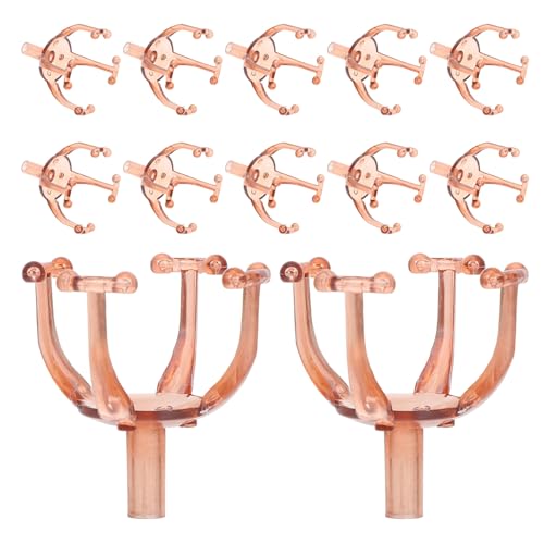 ANDRESLAD 50 Soportes para Bombones Pequeños de Plástico para Ramos de Chocolate Envoltorios de Trufa Porta Dulces y Decoración para Fiestas Cumpleaños y San Valentín